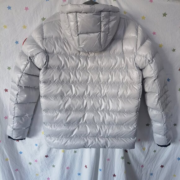 Canada Goose Light Grey Hooded Down Jacket - Picture 6 of 8